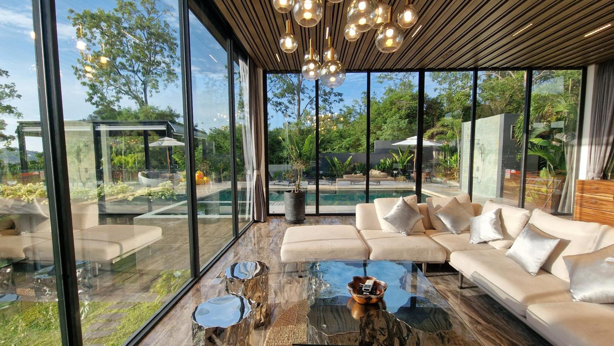 Villa Obsidian, With Staff, Sea View And Walk To Choeng Mon Beach ภายนอก รูปภาพ